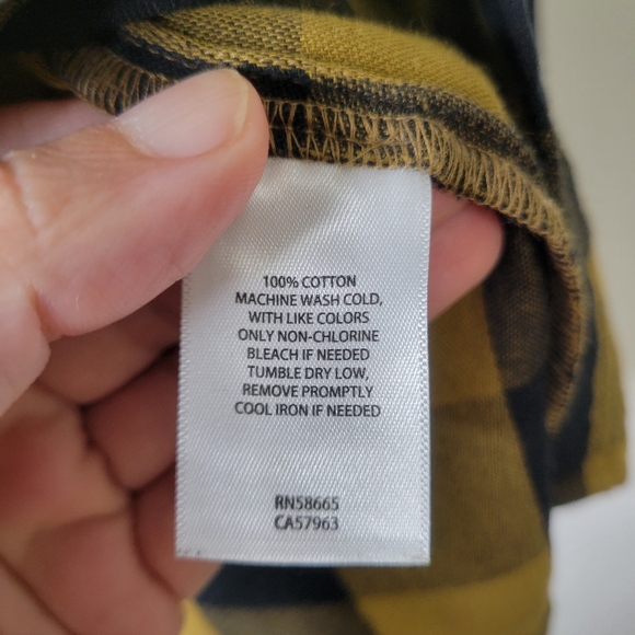Treasure & Bond Yellow and Black Plaid Button Down Shirt - Picture 8 of 8